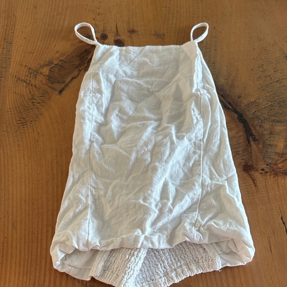 Abercrombie & Fitch White Spaghetti Strap Top